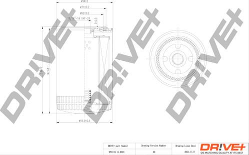 Dr!ve+ DP1110.11.0321 - Масляный фильтр unicars.by