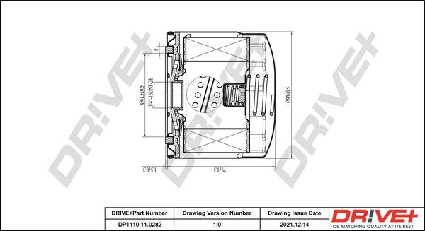 Dr!ve+ DP1110.11.0282 - Масляный фильтр unicars.by