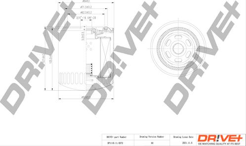 Dr!ve+ DP1110.11.0272 - Масляный фильтр unicars.by