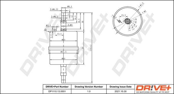 Dr!ve+ DP1110.13.0001 - Топливный фильтр unicars.by