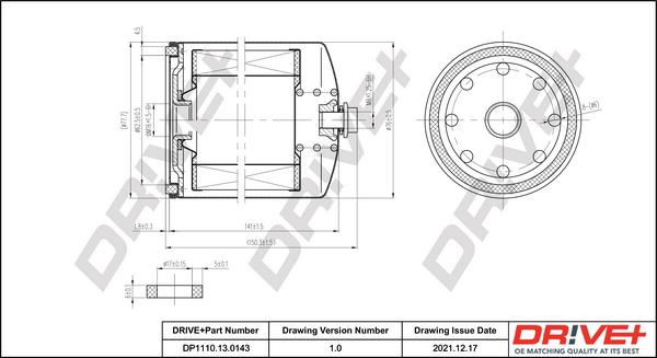 Dr!ve+ DP1110.13.0143 - Топливный фильтр unicars.by