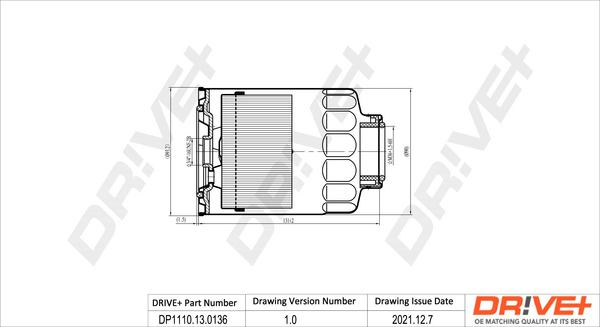 Dr!ve+ DP1110.13.0136 - Топливный фильтр unicars.by