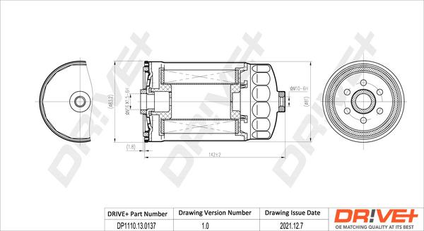 Dr!ve+ DP1110.13.0137 - Топливный фильтр unicars.by