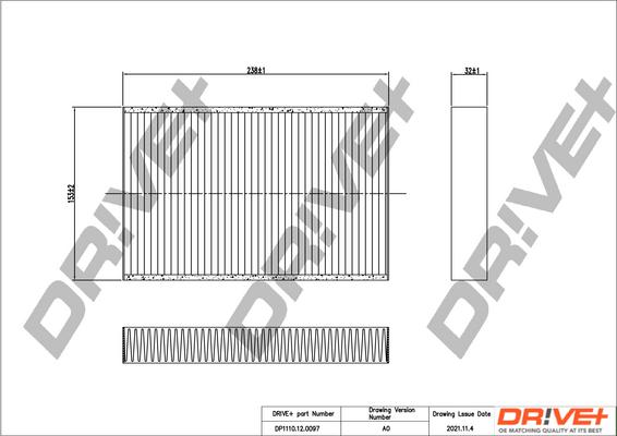 Dr!ve+ DP1110.12.0097 - Фильтр воздуха в салоне unicars.by