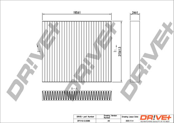 Dr!ve+ DP1110.12.0086 - Фильтр воздуха в салоне unicars.by