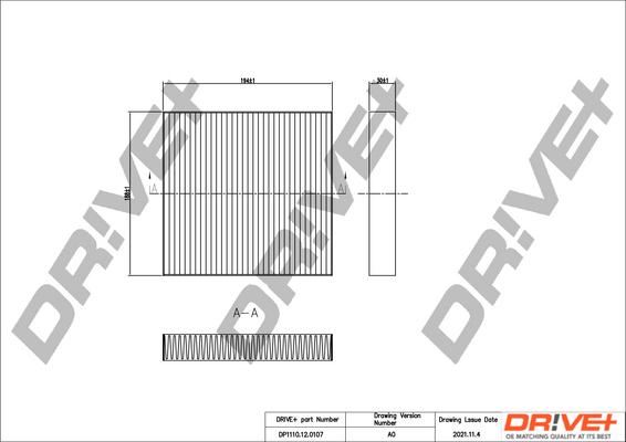 Dr!ve+ DP1110.12.0107 - Фильтр воздуха в салоне unicars.by