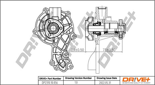 Dr!ve+ DP2310.10.056 - Водяной насос unicars.by