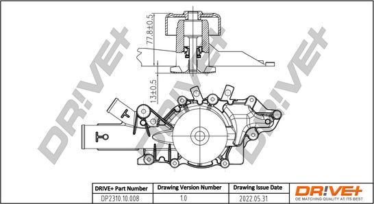 Dr!ve+ DP2310.10.008 - Водяной насос unicars.by