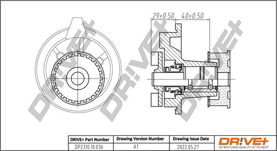 Dr!ve+ DP2310.10.036 - Водяной насос unicars.by