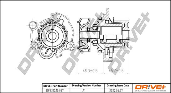 Dr!ve+ DP2310.10.037 - Водяной насос unicars.by