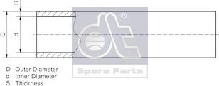 DT Spare Parts 9.86008 - Трубопровод unicars.by