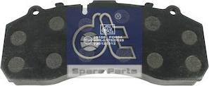 DT Spare Parts 4.90930 - Тормозные колодки, дисковые, комплект unicars.by