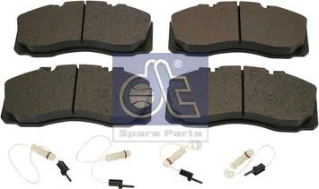 DT Spare Parts 4.90931 - Тормозные колодки, дисковые, комплект unicars.by