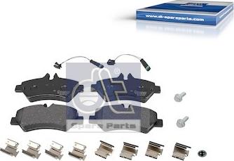 DT Spare Parts 4.91900 - Тормозные колодки, дисковые, комплект unicars.by