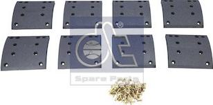 DT Spare Parts 4.91130 - Комплект тормозных башмаков, барабанные тормоза unicars.by