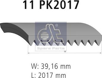 DT Spare Parts 4.80699 - Поликлиновой ремень unicars.by