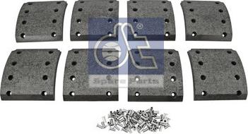 DT Spare Parts 6.95001 - Комплект тормозных башмаков, барабанные тормоза unicars.by