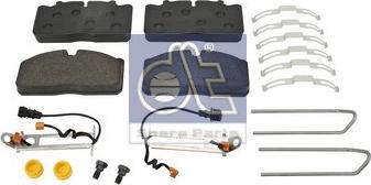 DT Spare Parts 6.95100 - Тормозные колодки, дисковые, комплект unicars.by