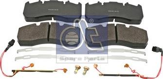 DT Spare Parts 6.95113 - Тормозные колодки, дисковые, комплект unicars.by