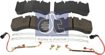 DT Spare Parts 6.95112 - Тормозные колодки, дисковые, комплект unicars.by