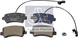 DT Spare Parts 6.95124 - Тормозные колодки, дисковые, комплект unicars.by