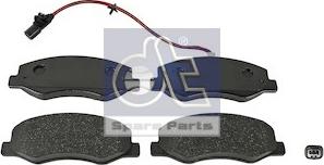 DT Spare Parts 6.95123 - Тормозные колодки, дисковые, комплект unicars.by