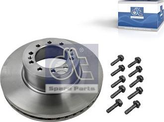 DT Spare Parts 6.61026 - Тормозной диск unicars.by