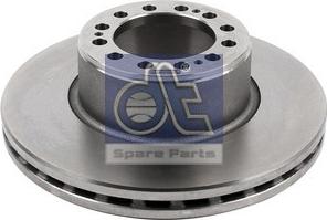 DT Spare Parts 10.34100 - Тормозной диск unicars.by