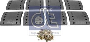 DT Spare Parts 10.33007 - Комплект тормозных башмаков, барабанные тормоза unicars.by