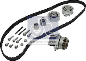 DT Spare Parts 11.90208 - Водяной насос + комплект зубчатого ремня ГРМ unicars.by