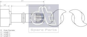 DT Spare Parts 1.18794 - Тормозной вал unicars.by