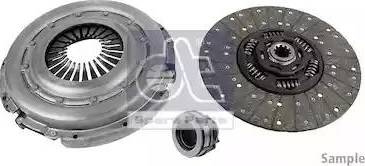 DT Spare Parts 5.95016 - Комплект сцепления unicars.by