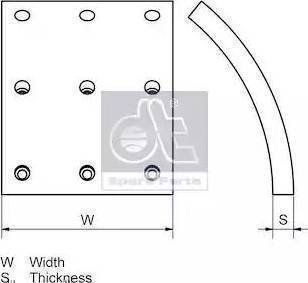 DT Spare Parts 6.95103 - Тормозные колодки, дисковые, комплект unicars.by