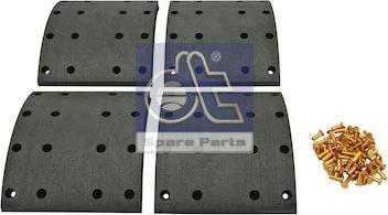 DT Spare Parts 1.35008 - Комплект тормозных башмаков, барабанные тормоза unicars.by