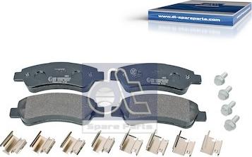 DT Spare Parts 12.93102 - Тормозные колодки, дисковые, комплект unicars.by