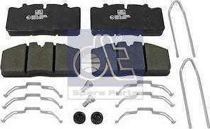 DT Spare Parts 3.96402 - Тормозные колодки, дисковые, комплект unicars.by