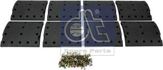 DT Spare Parts 2.94056 - Комплект тормозных башмаков, барабанные тормоза unicars.by