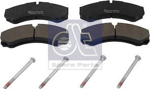 DT Spare Parts 7.92615 - Тормозные колодки, дисковые, комплект unicars.by