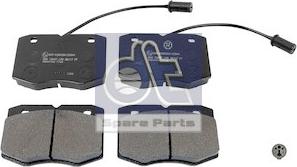 DT Spare Parts 7.92622 - Тормозные колодки, дисковые, комплект unicars.by