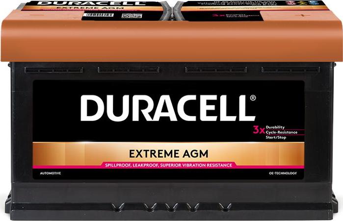 DURACELL 016580010801 - Стартерная аккумуляторная батарея, АКБ unicars.by