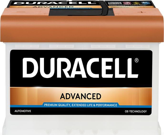 DURACELL 013550400801 - Стартерная аккумуляторная батарея, АКБ unicars.by