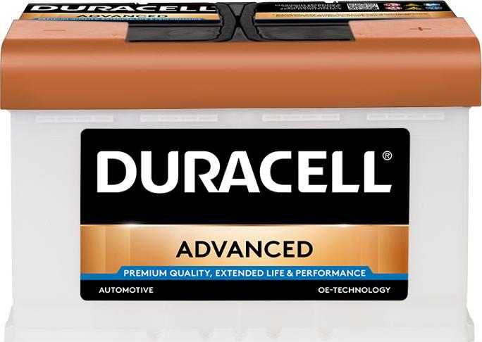 DURACELL 013577400801 - Стартерная аккумуляторная батарея, АКБ unicars.by