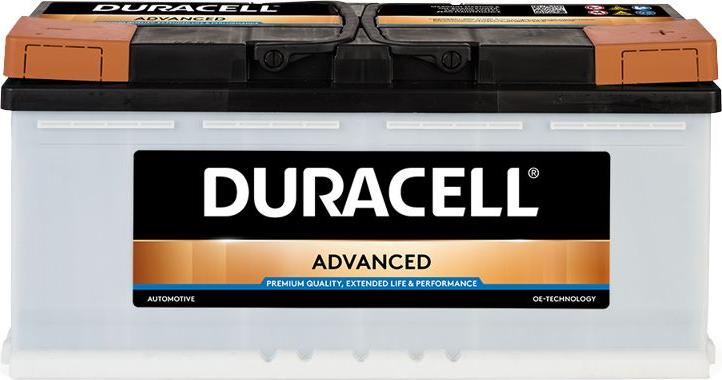 DURACELL 013610400801 - Стартерная аккумуляторная батарея, АКБ unicars.by