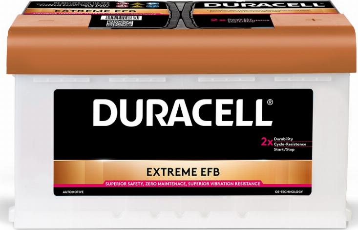 DURACELL 012585110801 - Стартерная аккумуляторная батарея, АКБ unicars.by