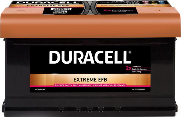 DURACELL 012575120801 - Стартерная аккумуляторная батарея, АКБ unicars.by