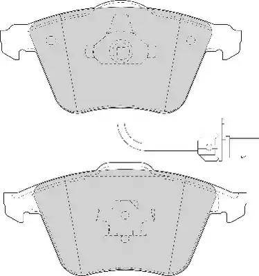 Metzger 964.12 - Тормозные колодки, дисковые, комплект unicars.by