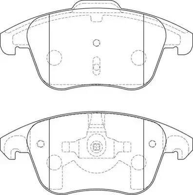 Triscan 1100-124900 - Тормозные колодки, дисковые, комплект unicars.by