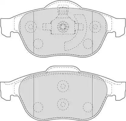 Duron DBP351541 - Тормозные колодки, дисковые, комплект unicars.by