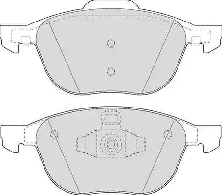 Duron DBP241594 - Тормозные колодки, дисковые, комплект unicars.by