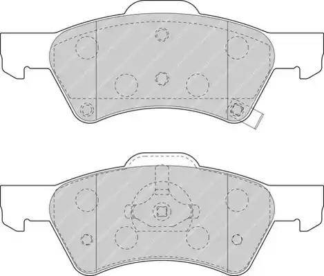 Duron DBP251510 - Тормозные колодки, дисковые, комплект unicars.by